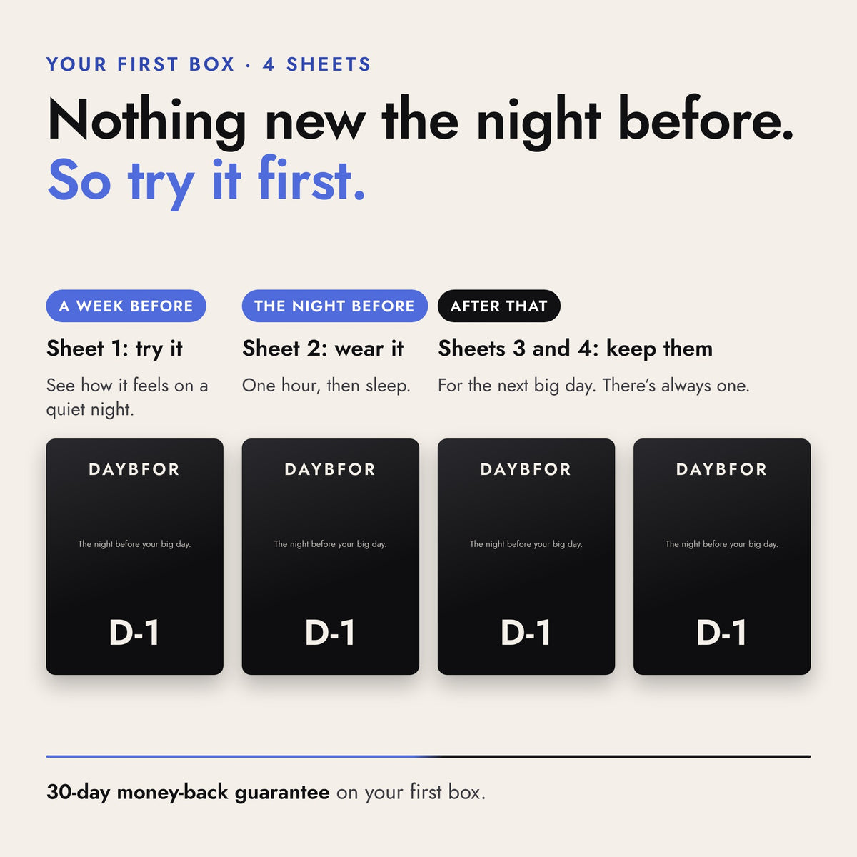 D-1 Night-Before Glow Sheet Mask