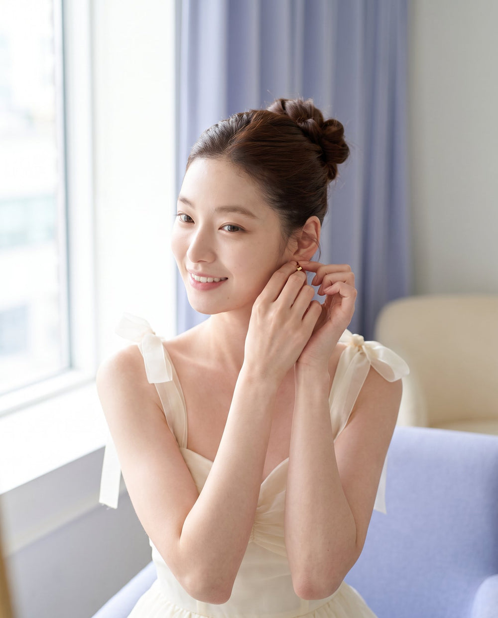 Getting ready the next morning with fresh, glowing skin